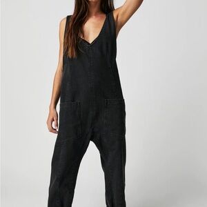 We The Free Black High Roller Jumpsuit